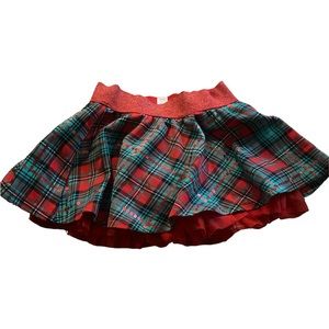 Justice Size 5 girls Christmas skirt
